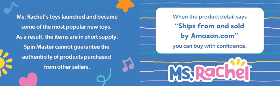 Ms Rachel - Muñeca oficial para abrazar y estar cómoda