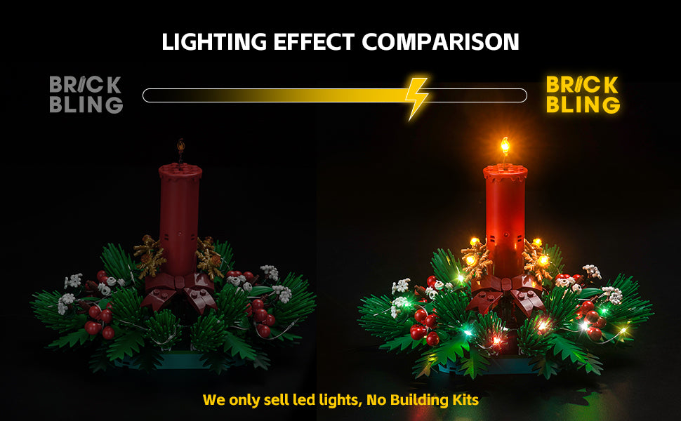 BrickBling Luz LED compatible con Lego decoración de mesa