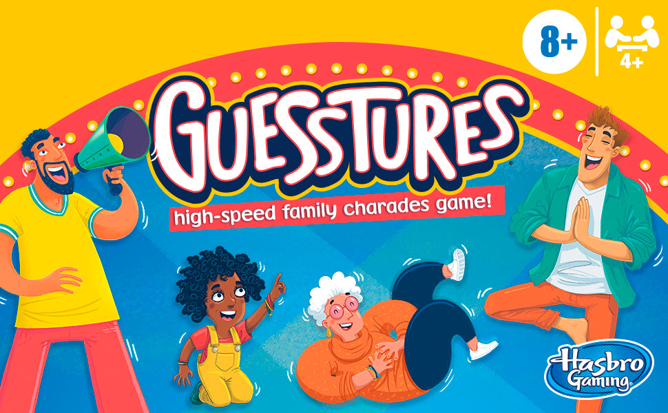 Hasbro Gaming Juego de Guesstures juegos de charadas para
