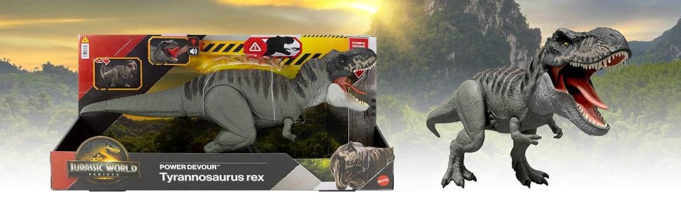 Mattel Jurassic World Rebirth Power Devour - Figura de