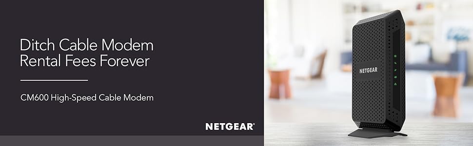 NETGEAR Cable módem CM600 - Compatible con proveedores de