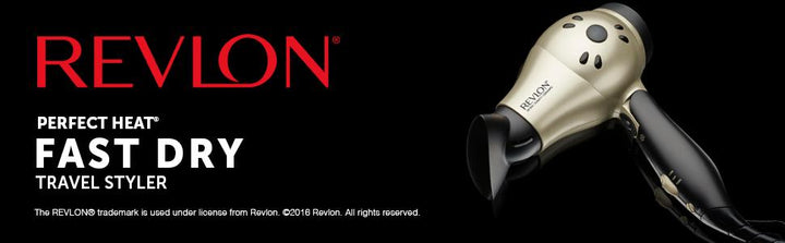 REVLON Secador de pelo compacto con mango plegable de 1875