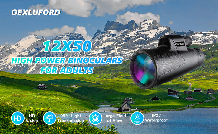 OEXLUFORD Monocular de 80 x 100 para adultos Telescopio