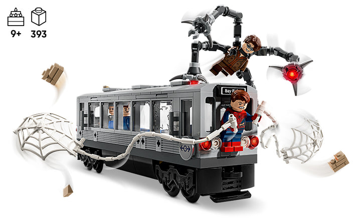 LEGO Marvel Spider-Man vs Doc Ock Subway Train Scene -