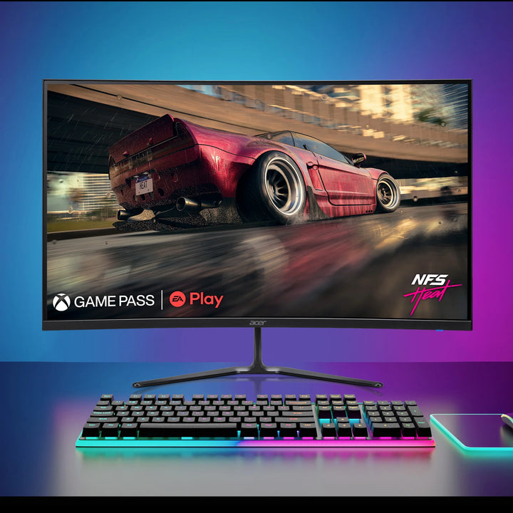 Nitro 31.5" Curved Full HD (1920 X 1080) 180Hz Gaming Monitor, Black, ED320QR S3Biipx