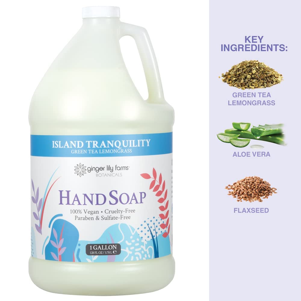 Ginger Lily Farms Botanicals - Repuesto de jabón líquido multiusos...