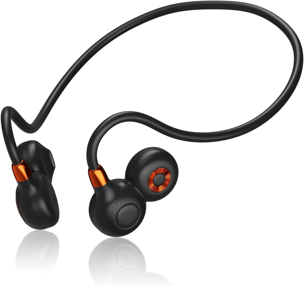 Ortizan Auriculares de oreja abierta, Bluetooth 5.3 inalámbricos de conducción de aire, auriculares deportivos, sonido premium, IPX6 impermeable, llamada clara, 0.67 oz auriculares ligeros para