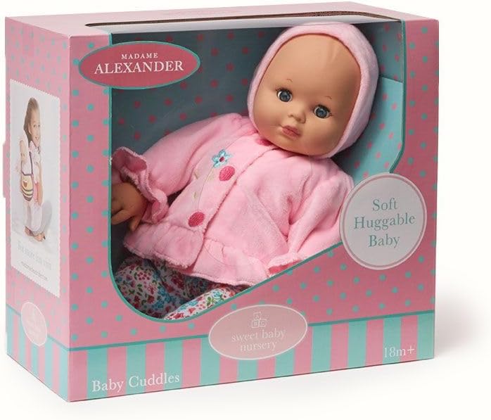 Madame Alexander Muñeca Baby Cuddles de 14 pulgadas, sudadera rosa...