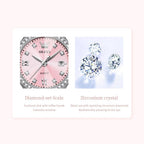 OLEVS Reloj para Mujer Plateado de Acero Inoxidable Elegante Analógico Lúmenes Visibles