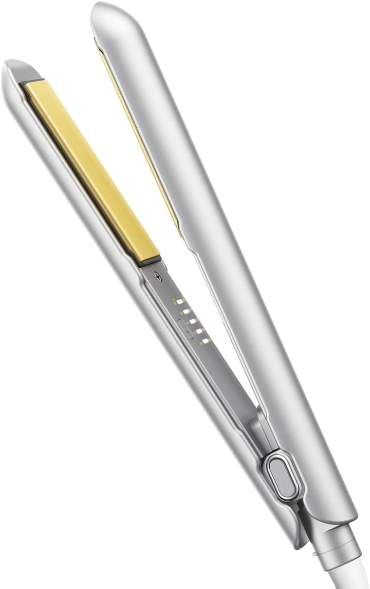 SHEGLAM Plancha de pelo de 1.5 pulgadas, alisadora y rizadora con p...
