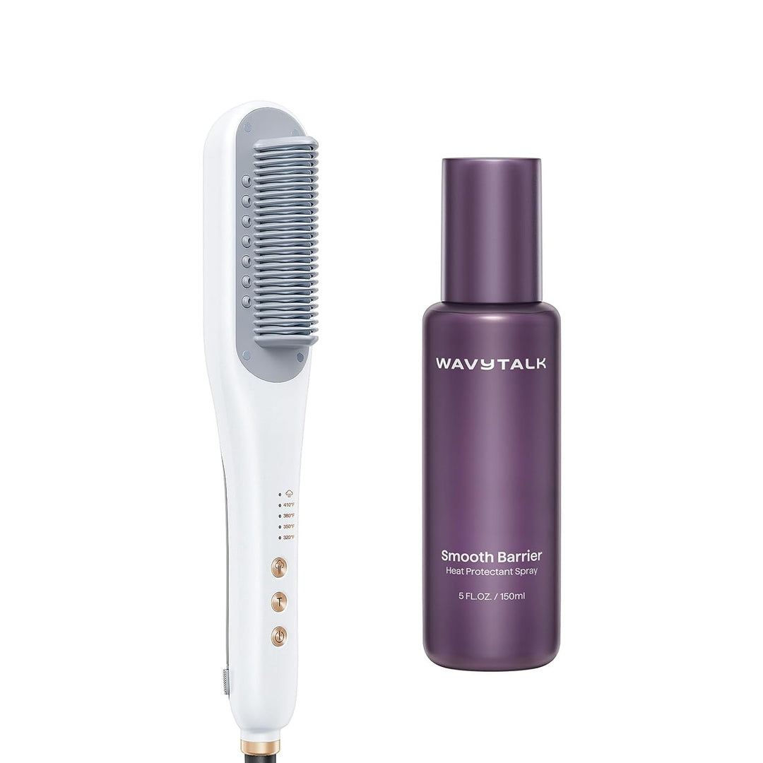 Wavytalk Steamline Pro - Cepillo alisador de vapor y espray protect...