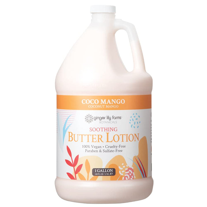 Ginger Lily Farms Botanicals - Loción calmante de mantequilla de co...