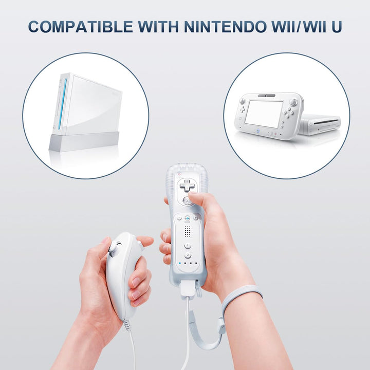 FASIGO Remote Controller with Nunchuck, Compatible with Nintendo Wi...