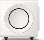 KEF KC92 - Subwoofer con cancelación de fuerza, color blanco brillante