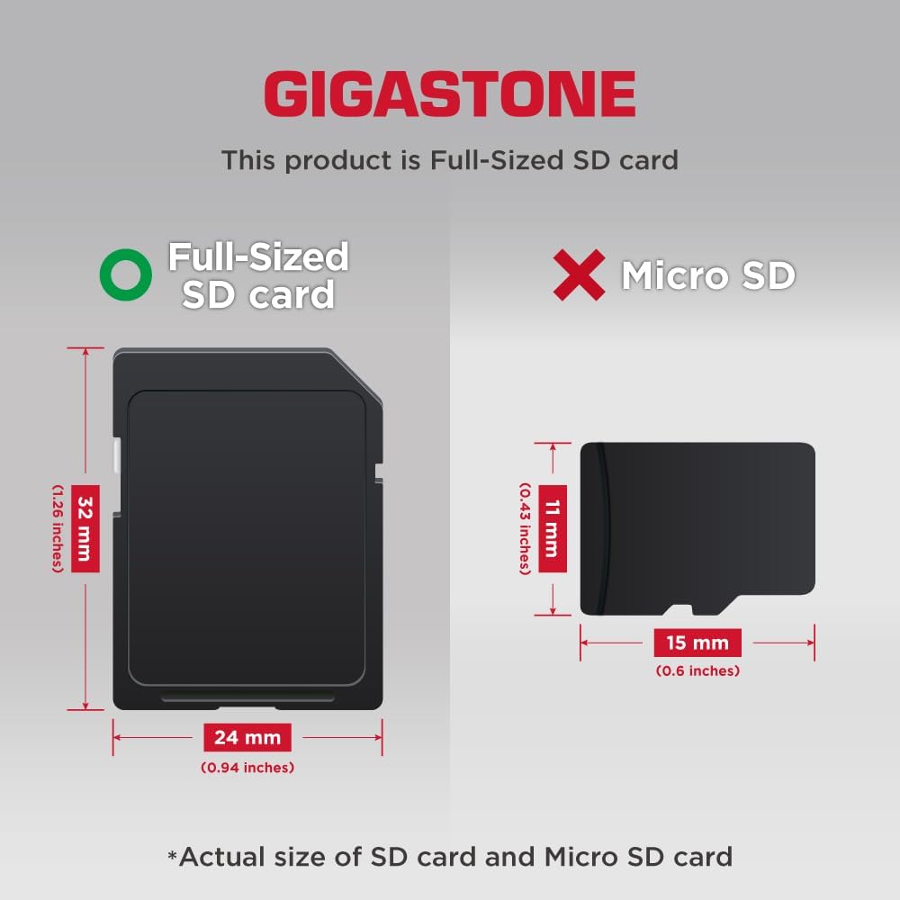 【Recuperación de Datos de 5 Años】Tarjeta SD GIGASTONE de 128GB con...