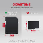 Recuperación de datos gratuita de 5 años: tarjeta SD GIGASTONE de 64 GB, cámara 4K Pro, velocidad de hasta 155 MB/s, tarjeta de memoria SDXC UHS-I A1 V30 SDXC 4K UHD compatible con cámara digital, con