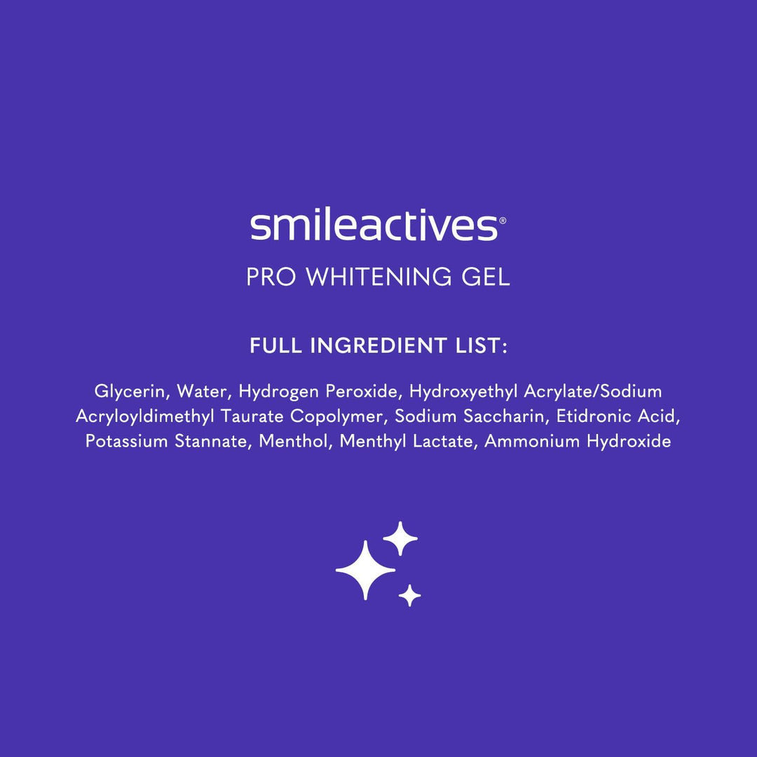 Smileactives Gel blanqueador dental para pasta de dientes con peróx...