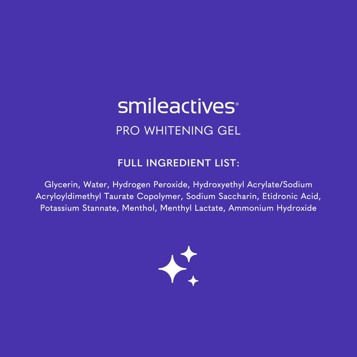 Smileactives Gel blanqueador dental para pasta de dientes con peróx...