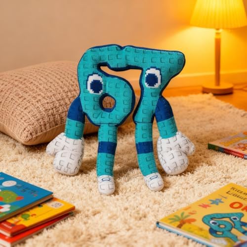 Brainrot 67 Peluche Italian Brainrot Six Seven Peluche Blue Style 10 pulgadas (67 Azul)