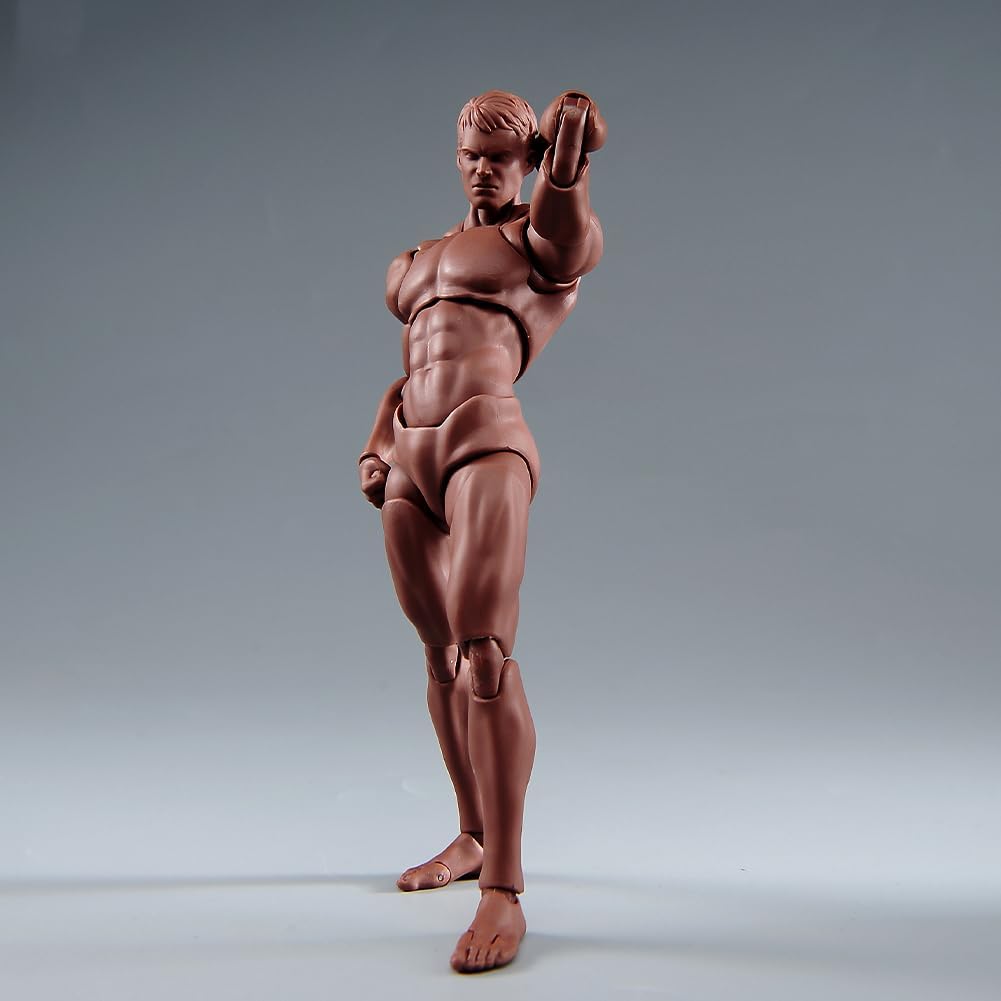 Fremego Figura de acción masculina a escala 1\/12, figura muscular...