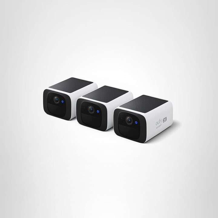 eufy Security S220 SoloCam Pack de 3 cámaras, sistema de seguridad...