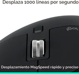 Logitech MX Master 3S - Mouse inalámbrico de rendimiento con despla...