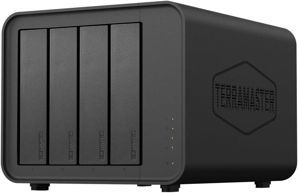 TERRAMASTER D4-320 Carcasa de Disco Duro Externo - 4 bahías USB 3.2...