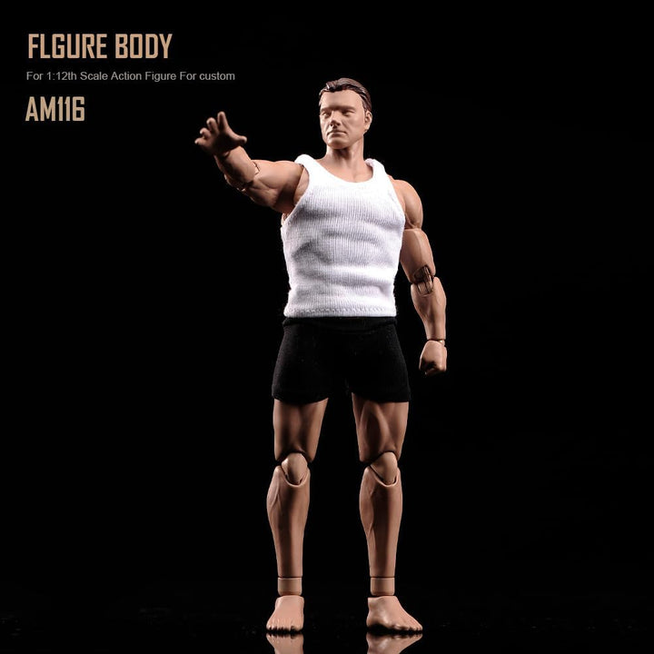 RoofWorld Figura de acción masculina a escala 1:12 AM116 Cuerpo de...