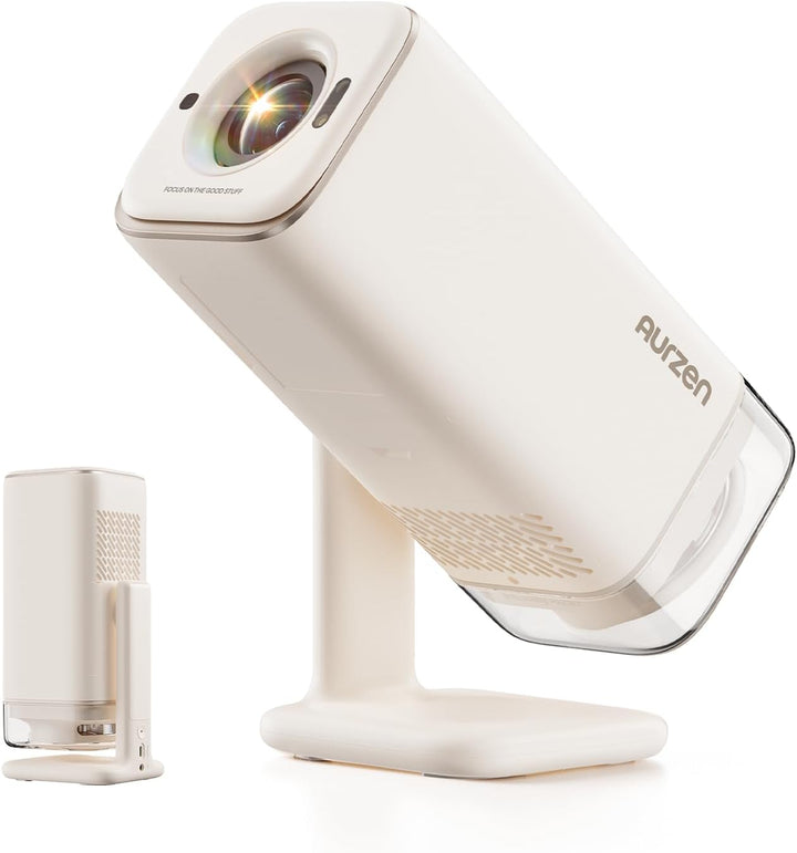 Aurzen BOOM Air - Proyector portátil Google TV con WiFi y Bluetooth...
