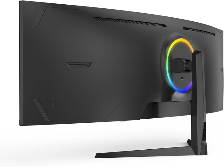 Raywego Monitor para juegos ultraancho curvado de 49 pulgadas, DQHD...
