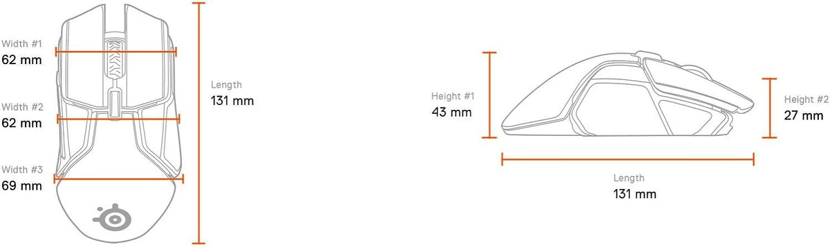SteelSeries Rival 650 Quantum - Mouse inalámbrico para juegos, carg...