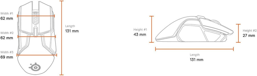 SteelSeries Rival 650 Quantum - Mouse inalámbrico para juegos, carg...