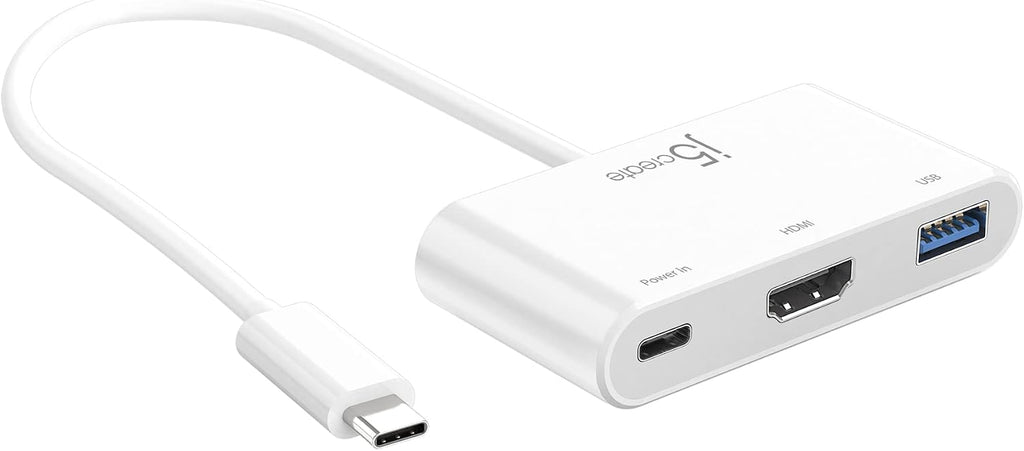 j5create USB tipo C a 4K HDMI y USB-A 3.0 con PD 100W