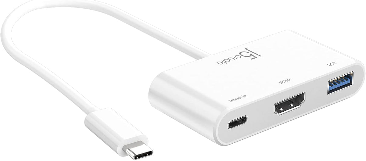 j5create USB tipo C a 4K HDMI y USB-A 3.0 con PD 100W