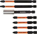 Klein Tools 33801 - Juego de puntas para controlador de impacto con llaves de tuerca magnéticas, puntas Phillips ProFlex S2 de acero, ranuradas, cuadradas, TORX con estuche, compatible con MODBox, 40