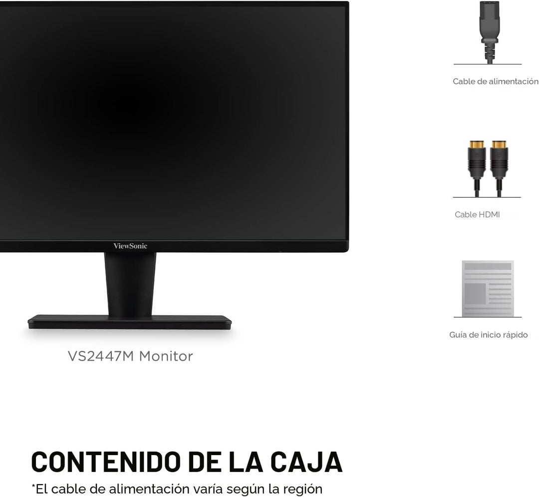 ViewSonic VS2447M \u2013 Monitor de 24 pulgadas (61 cm), 1080p, 100...