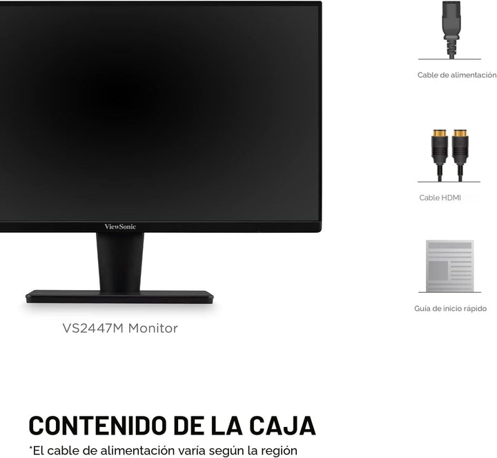 ViewSonic VS2447M \u2013 Monitor de 24 pulgadas (61 cm), 1080p, 100...