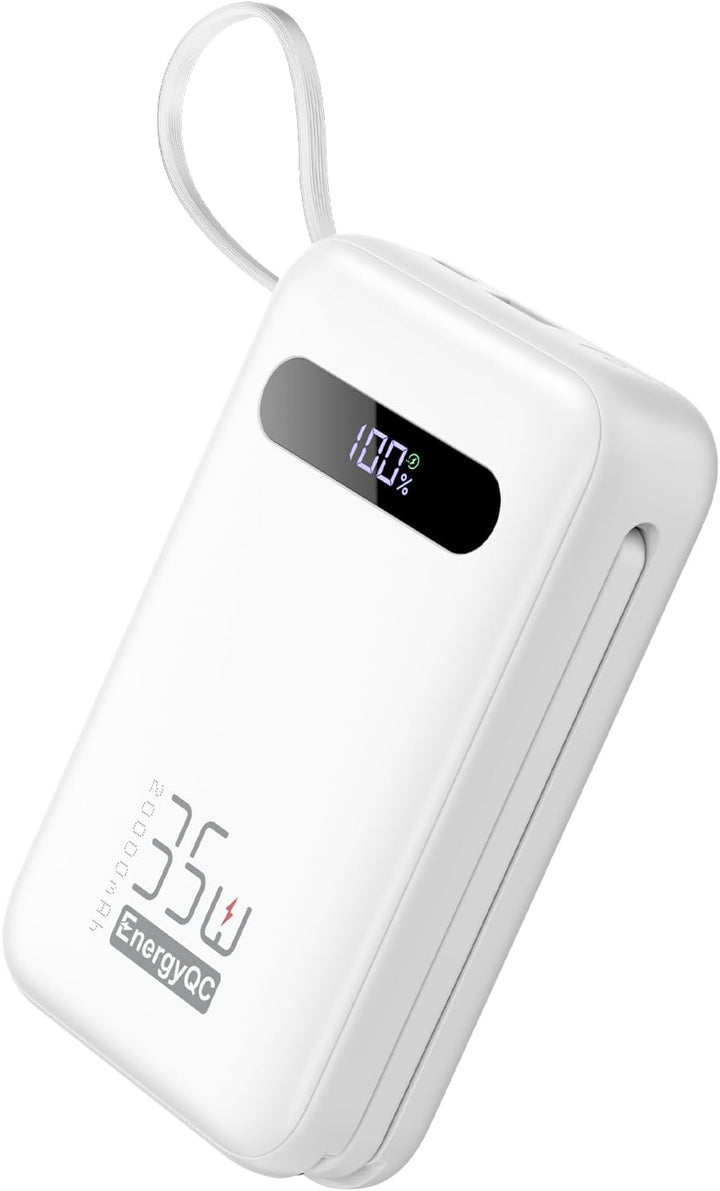 EnergyQC Cargador portátil de 20000 mAh, 35 W PD 3.0+QC 4.0 cargado...