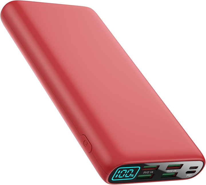 Cargador portátil de 38800 mAh con 5 salidas y 2 entradas, PD USB C...