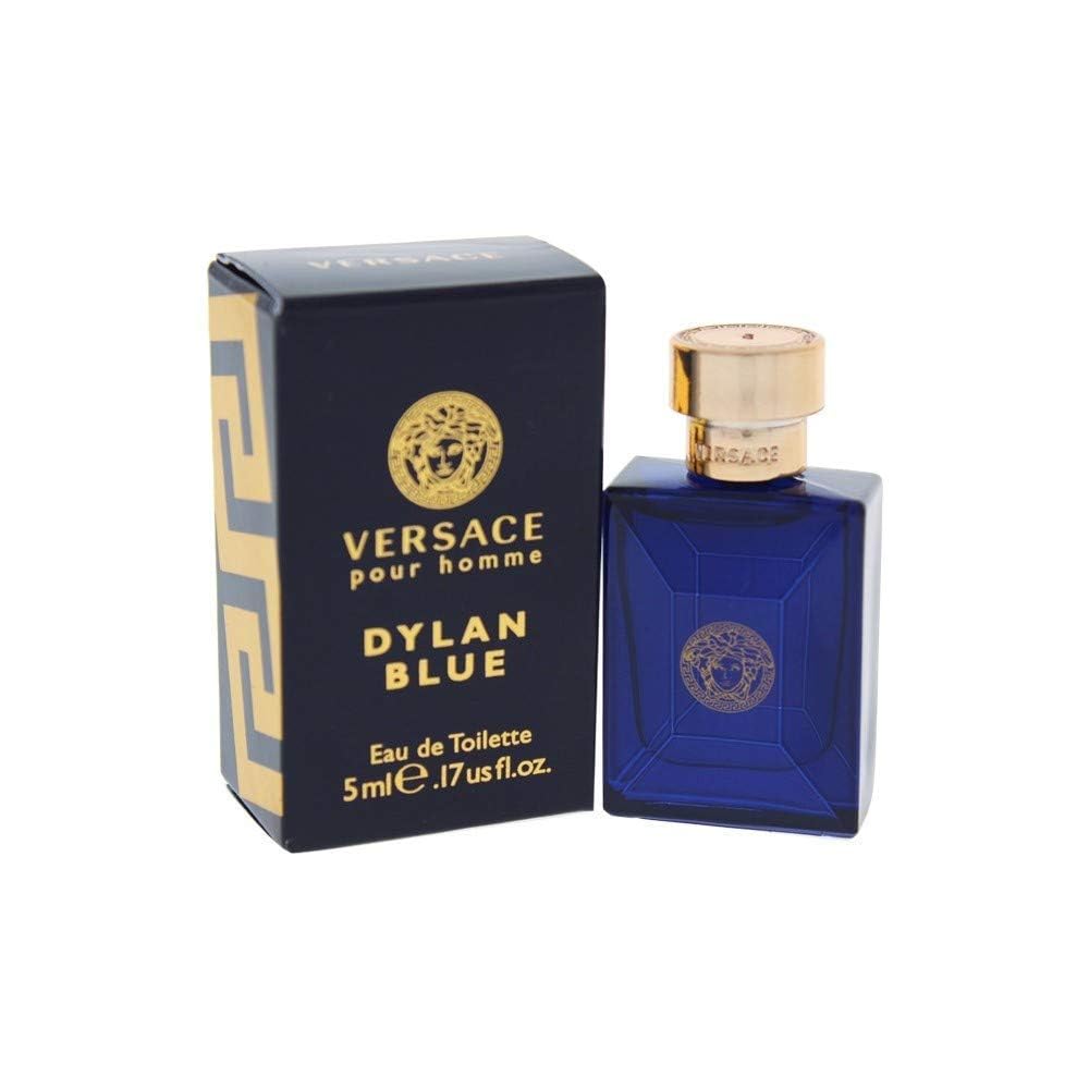 Versace Dylan Blue Mini Eau de Toilette Splash para hombres, 0.17 o...