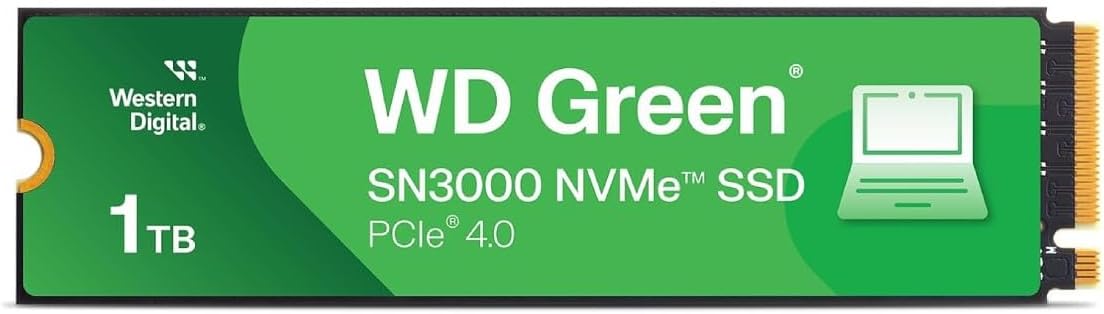 Western Digital SSD interno NVMe WD Green SN3000 de 1TB - Unidad de...