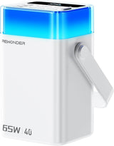 REWONDER Cargador de 65 W de 40000 mAh, cargador portátil de gran c...