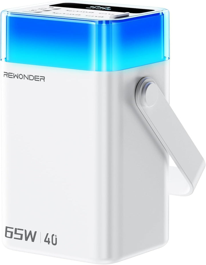 REWONDER Cargador de 65 W de 40000 mAh, cargador portátil de gran c...