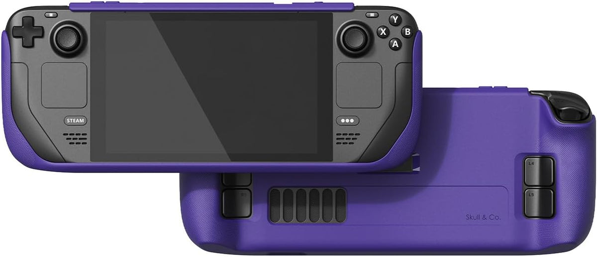 Skull & Co. GripCase SD para SteamDeck: una funda protectora suave con empuñaduras texturizadas, protección completa y soporte, absorción de golpes antideslizante y diseño de cubierta antiarañazos