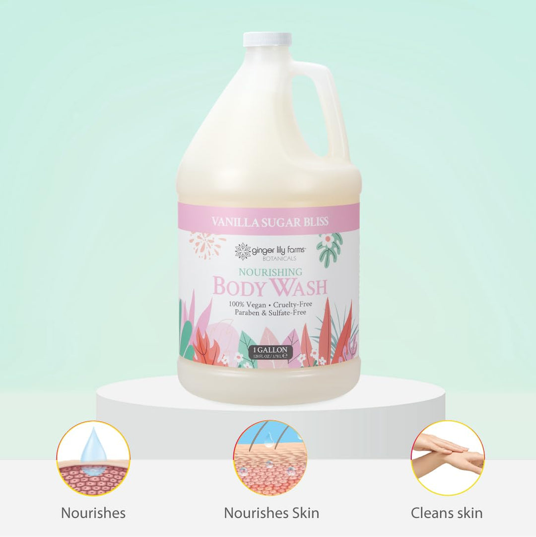 Ginger Lily Farms Botanicals - Jabón corporal nutritivo, 100% vegan...