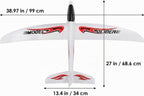 Alasum - 2 planeadores de avión de espuma, 39 pulgadas, 2 modos de vuelo