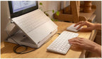 Logitech Casa Pop Up Desk Laptop Stand, teclado & Touchpad - Tan/Purple