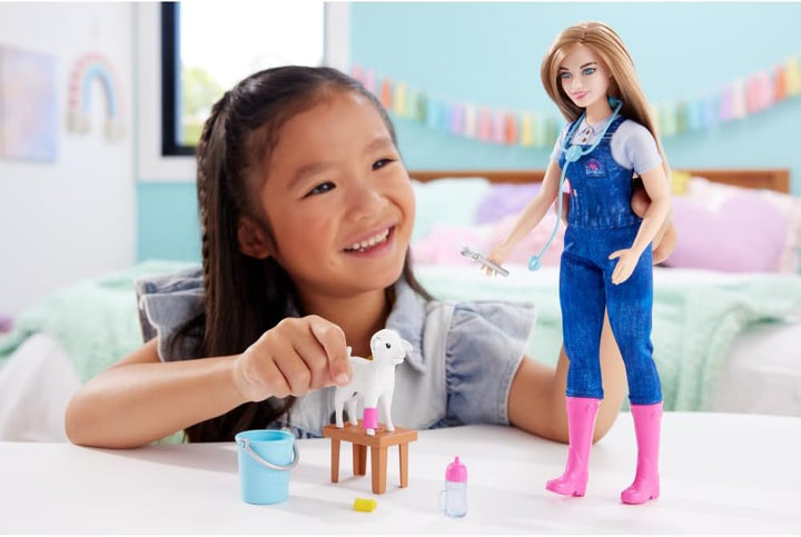 Muñeca de 65 aniversario de Barbie y 10 accesorios, juego de veteri...
