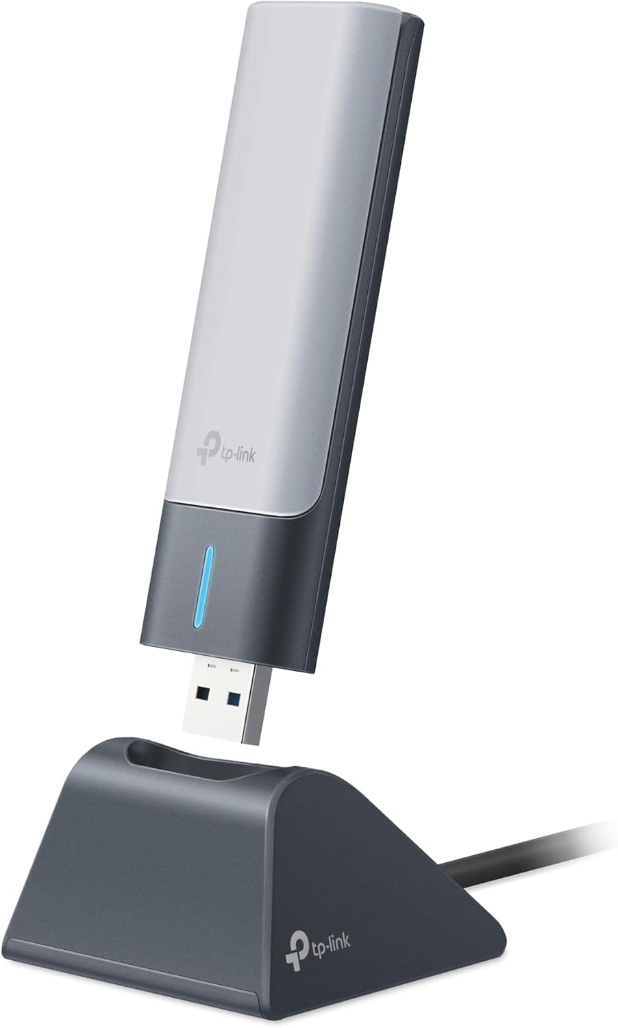 TP-Link AX1800 WiFi 6 Adaptador USB para PC de escritorio (Archer TX21UH) Adaptador de red inalámbrico con 2.4GHz, 5GHz, MU-MIMO, OFDMA, antena de doble banda 5dBi de alta ganancia, WPA3, compatible