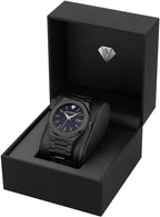 PIERRE RICHARDSON PR5428 Reloj de lujo para hombre – Movimiento de cuarzo japonés, acero inoxidable, 41mm, 5ATM resistente al agua, cristal de zafiro resistente a los arañazos – Reloj de vestir